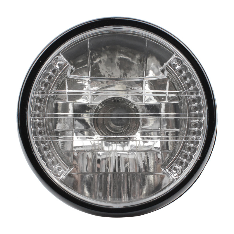 Фар за мотоциклет с ABS корпус и PC леща, 35W, 12V, универсална съвместимост