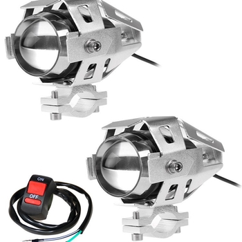 U5 LED prednje svjetlo s laserskim kanonom za motocikl i električno vozilo, 125W, 1250LM, 12-85V, IP68