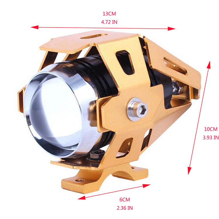 U5 LED prednje svjetlo s laserskim kanonom za motocikl i električno vozilo, 125W, 1250LM, 12-85V, IP68