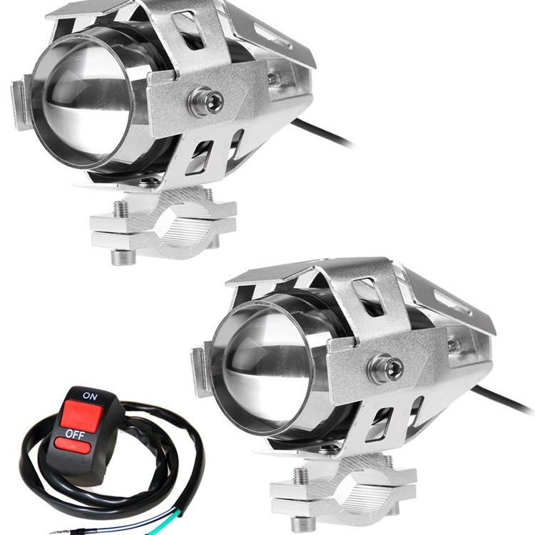 U5 LED prednje svjetlo s laserskim kanonom za motocikl i električno vozilo, 125W, 1250LM, 12-85V, IP68