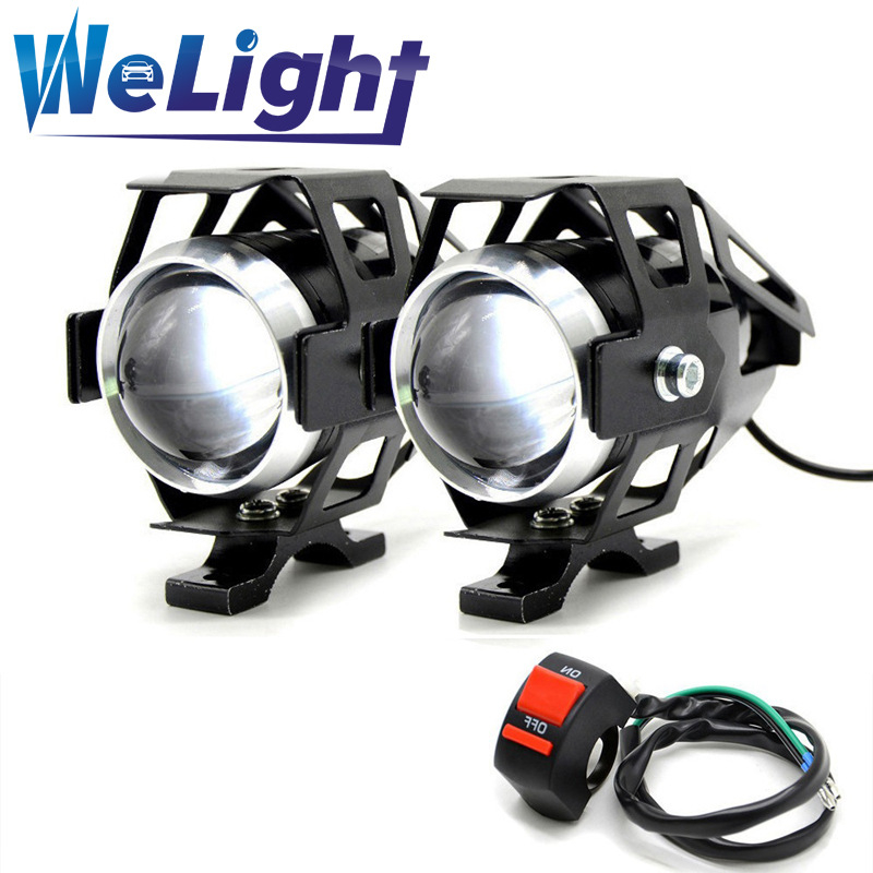 U5 LED prednje svjetlo s laserskim kanonom za motocikl i električno vozilo, 125W, 1250LM, 12-85V, IP68