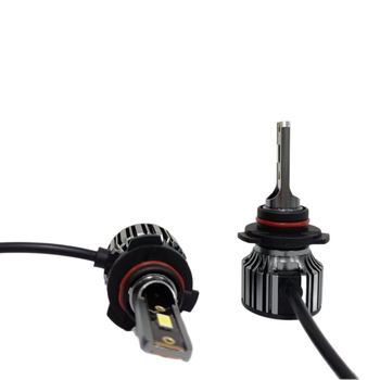 LED automobilinių priekiniai žibintai H11/H7/H4, integruotas aukštas/žemas spindulys, 24W, 12V, IP68, 6500 lm, aliumininis korpusas, universalus tvirtinimas