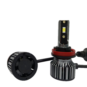 LED automobilinių priekiniai žibintai H11/H7/H4, integruotas aukštas/žemas spindulys, 24W, 12V, IP68, 6500 lm, aliumininis korpusas, universalus tvirtinimas