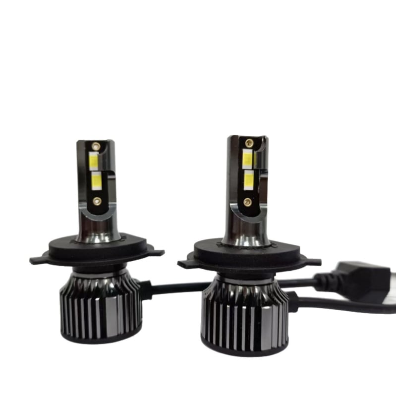 LED automobilinių priekiniai žibintai H11/H7/H4, integruotas aukštas/žemas spindulys, 24W, 12V, IP68, 6500 lm, aliumininis korpusas, universalus tvirtinimas