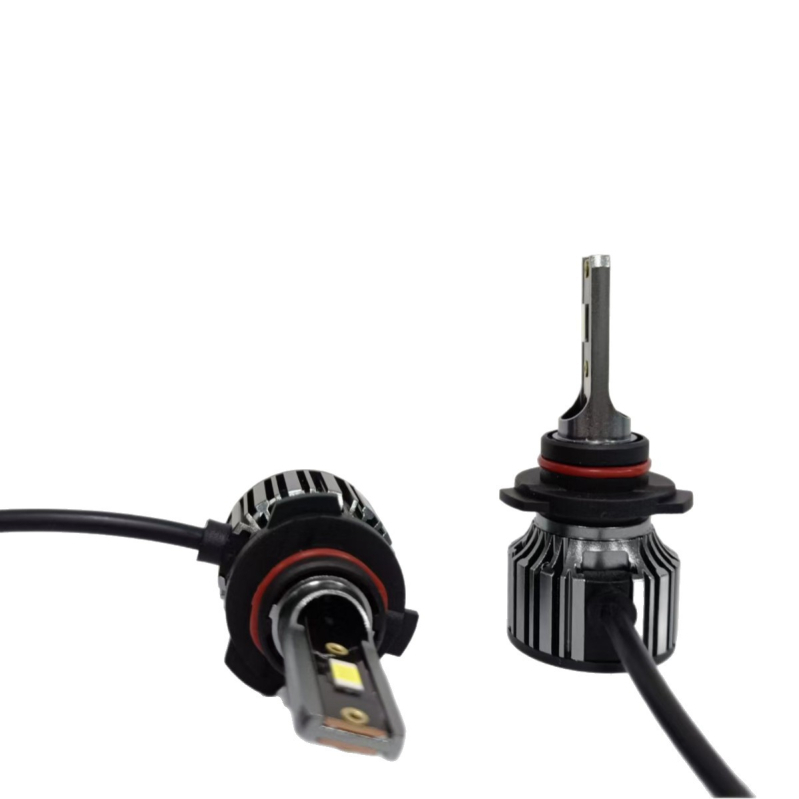 LED automobilinių priekiniai žibintai H11/H7/H4, integruotas aukštas/žemas spindulys, 24W, 12V, IP68, 6500 lm, aliumininis korpusas, universalus tvirtinimas