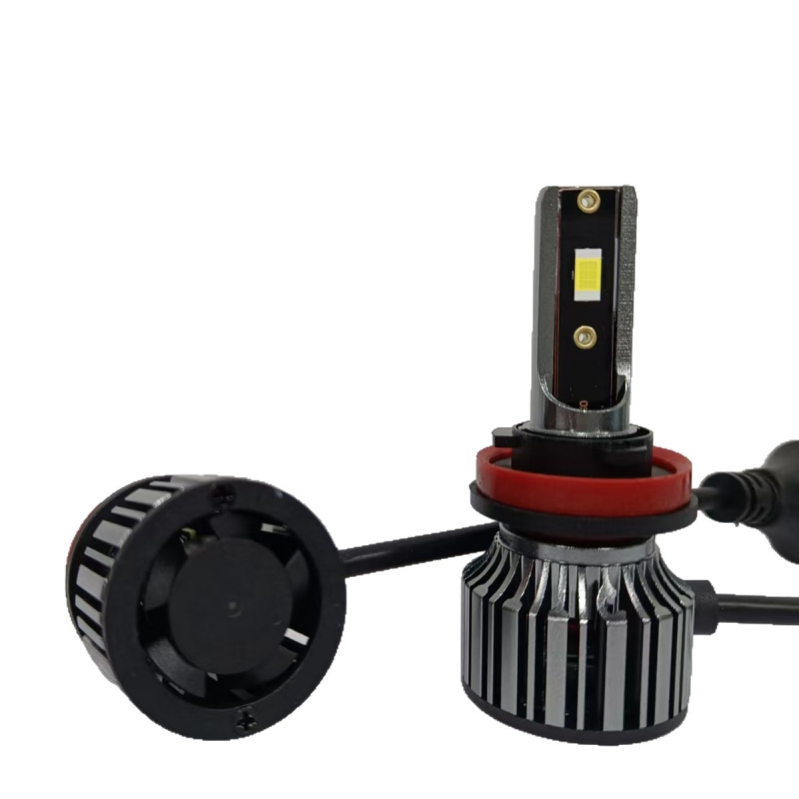 LED automobilinių priekiniai žibintai H11/H7/H4, integruotas aukštas/žemas spindulys, 24W, 12V, IP68, 6500 lm, aliumininis korpusas, universalus tvirtinimas