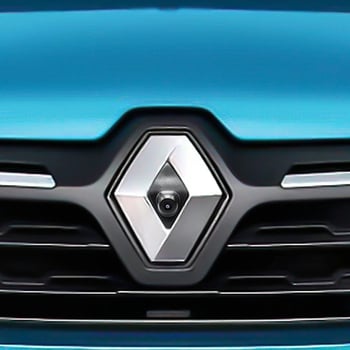 Prednja kamera za Renault Megane II, Clio IV, RS Master III, Kadjar — rezolucija 480p/720p/1080p, kut 170°, video signal CVBS/AHD, napajanje 12V, model D1-8156