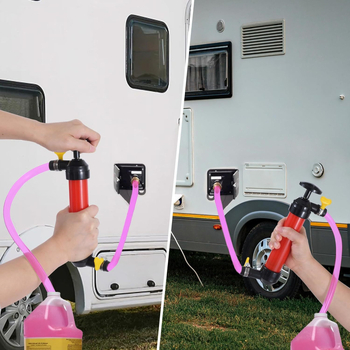 Kézi üzemanyag-átvivő szippantó pumpa autókhoz és lakóautókhoz, műanyagból