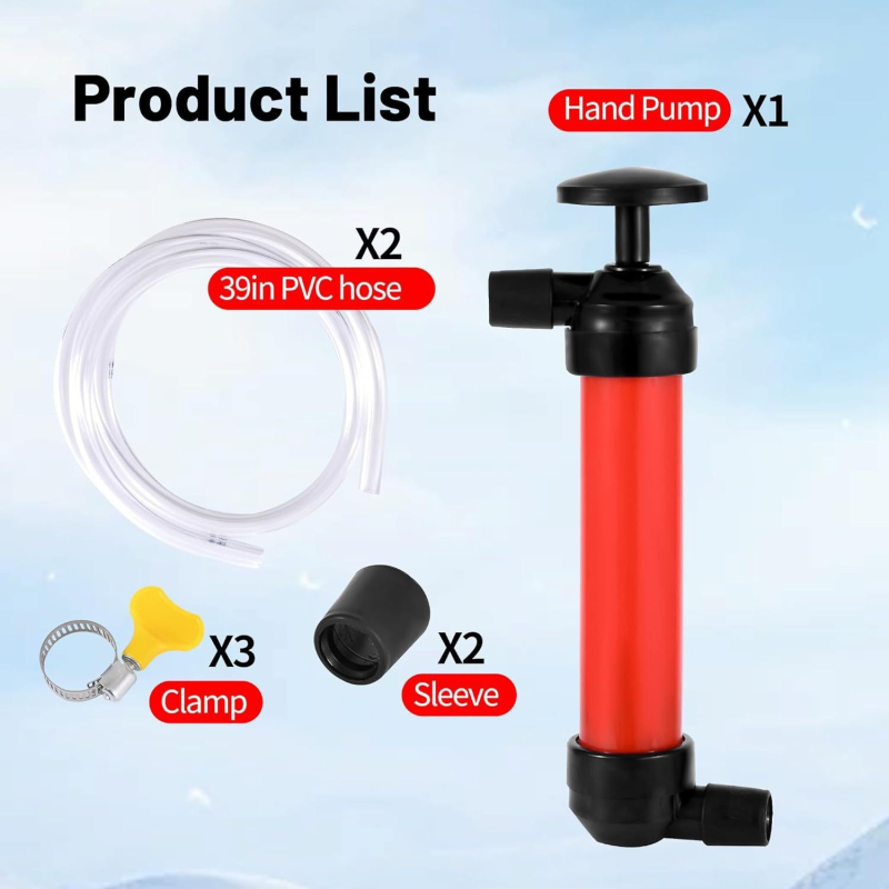 Kézi üzemanyag-átvivő szippantó pumpa autókhoz és lakóautókhoz, műanyagból