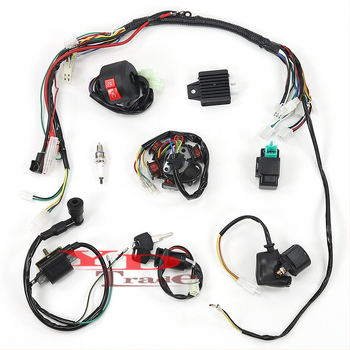 ATV bezceļu kvadracikls 110–125cc, pilns vadu komplekts, aizdedzes spole, augstsprieguma komplekts, universāla pielietojuma