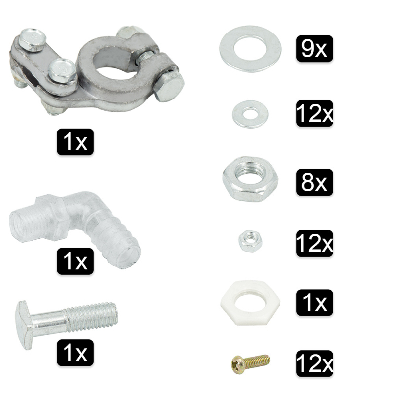 Κιβώτιο μπαταρίας αυτοκινήτου από κράμα αλουμινίου, γενικής χρήσης, Μοντέλο BBRK-01, Πάχος 1,5 mm