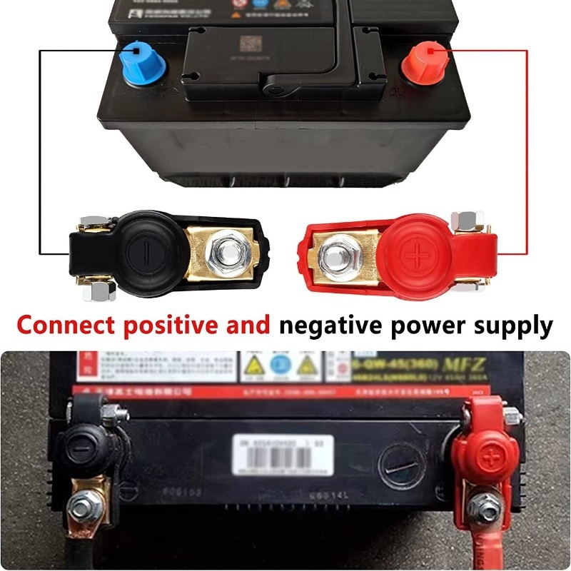 Καλώδιο μπαταρίας 2 AWG για inverter με τερματικά, για διαδοχική σύνδεση μπαταριών