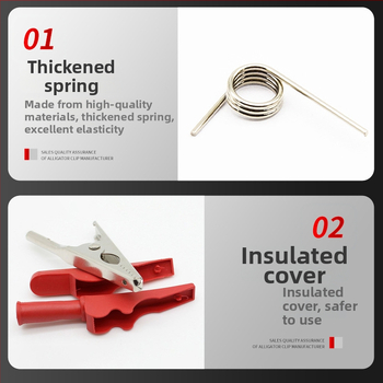 ZX клемна щипка за батерия на електромобила със месингов контакт за електрически тестове
