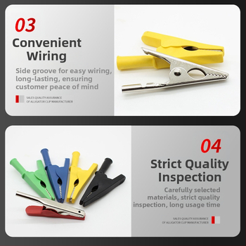 ZX клемна щипка за батерия на електромобила със месингов контакт за електрически тестове