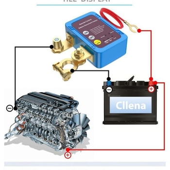 Automobiļa akumulatora atslēdzējs, 12V/24V, 240A, modelis H02, anti-leakage