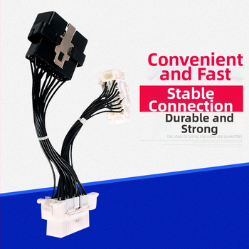 Tu Qiao OBD2 autódiagnosztikai kábel, 1-2 osztó, ABS, 12V, üzemmérséklet 80, diagnosztikai eszközökkel kompatibil