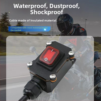 Akumulatora atslēdzējs, ūdensdrošs, vienpolu, dvīncilindra ūdensdzesēšanas motocikliem