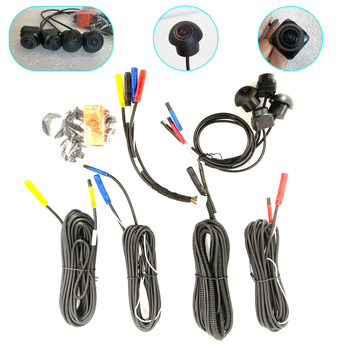 Autóba szerelt 360°-os panoráma asszisztens rendszer éjjellátással, 3D hátrameneti kép és parkolási kamera, ütközés elleni védelem (anyag: műanyag üveg; eredet: Shenzhen; testreszabás elérhető)