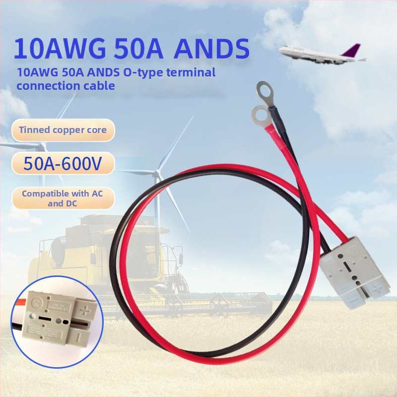 Kabel spajanja Anderson na O-tip terminal, 10 AWG, 50 A, za električare