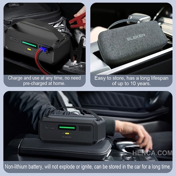 Bez baterijas dzinēja uzsākšanas barošanas avots ar superkondensatoru ārkārtas uzsākšanai, 12V, der benzīna un dīzeļauto, motocikliem un motorlaivām, ABS+PC