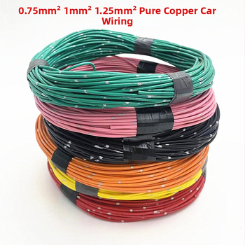 Automašīnas audio kabelis no tīra vara, plāna siena, izturīgs augstā temperatūrā, modifikācijām