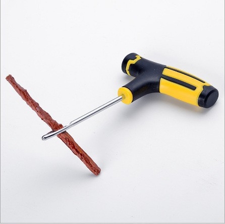 Gumi javító készlet autókhoz, motorkerékpárokhoz és elektromos kerékpárokhoz tubeless javításhoz, gyorsan kötő ragasztó folyadékkal