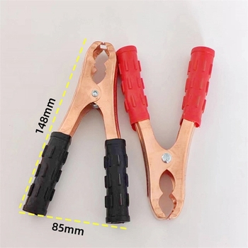 Щипки за автомобилен акумулатор за зареждане и аварийно стартиране, с антиутечни кабели, модел 006