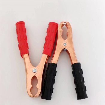 Щипки за автомобилен акумулатор за зареждане и аварийно стартиране, с антиутечни кабели, модел 006