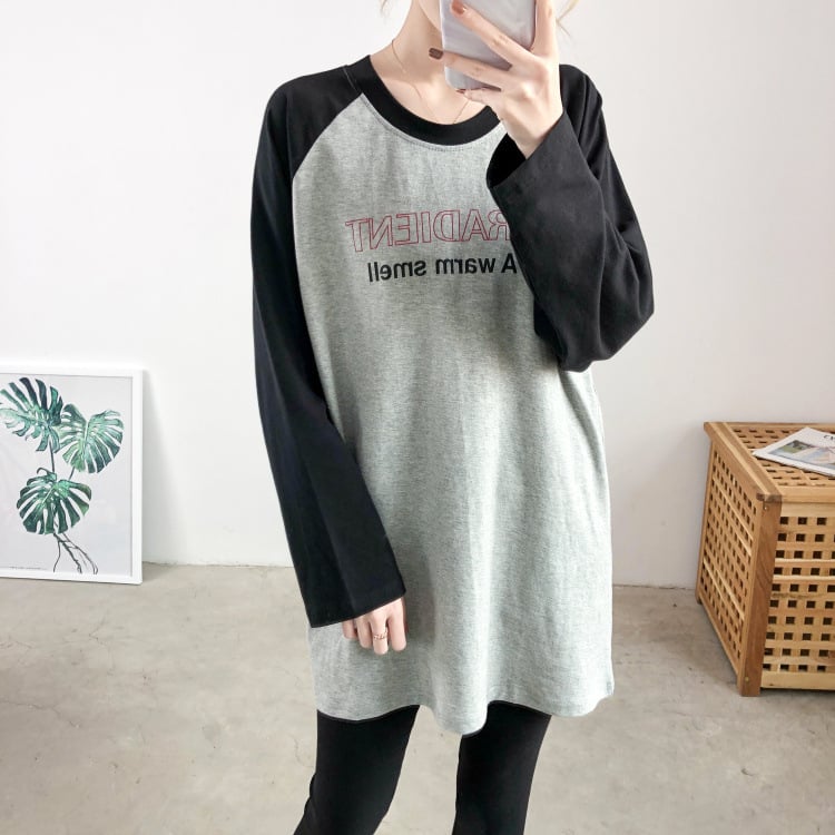 Риза за постпартално кърмене за излизане, дълъг ръкав, тънък плат, подходяща за пролет и есен — Youli Mommy