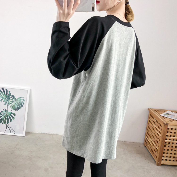 Риза за постпартално кърмене за излизане, дълъг ръкав, тънък плат, подходяща за пролет и есен — Youli Mommy