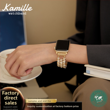 Apple Watch širdies formos metalinė juosta – prabangus cinko lydinys, elastinė metalinė juosta, nerūdijančio plieno jungtis, užsegimas vienu apskritimu