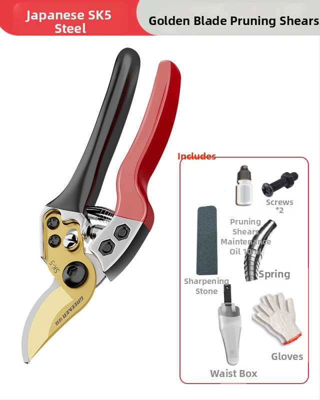 SK5 tērauda griešanas šķēres augļu koku zariem