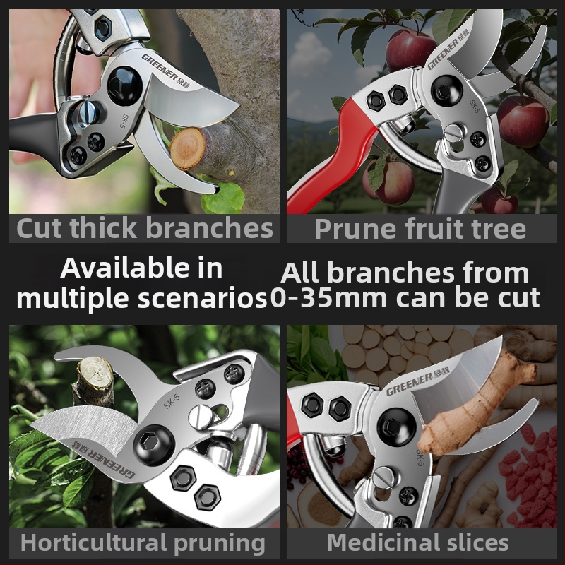 SK5 tērauda griešanas šķēres augļu koku zariem