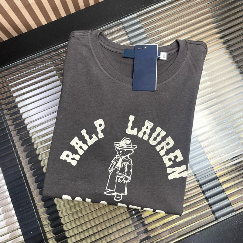 Pamut rövid Ujjú póló kerek nyakú, betűs-mackós mintával, 95%+ pamut, 2025 nyári modell, koreai/japán laza stílus