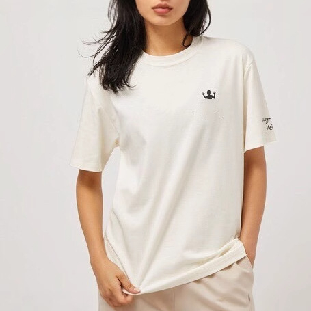 Pamukova majica s kratkim rukavima, okrugli izrez, japansko-korejski casual stil