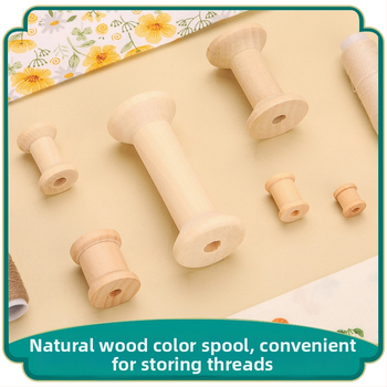 Fából készült bobin hajtó – DIY varrási kiegészítő, vidéki stílus, 22,3 g, LKF