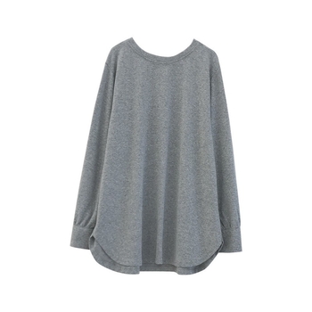 Nėštystės palaidinė pavasariui su ilgomis rankovėmis, apvaliu kaklu, 70–80% medvilnės, gaivus ir saldus stilius