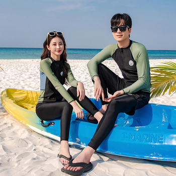 Унисексов дайвинг костюм с дълги ръкави, двумодулен комплект за шнорхелинг, дишащ, всесезонен