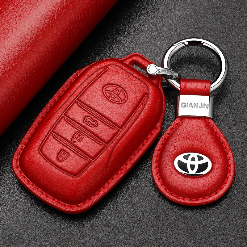 Odinė rakto dėklas Toyota Camry 2024 (8–9 kartos) – Goldie Road, karvių oda, tendencijos stilius