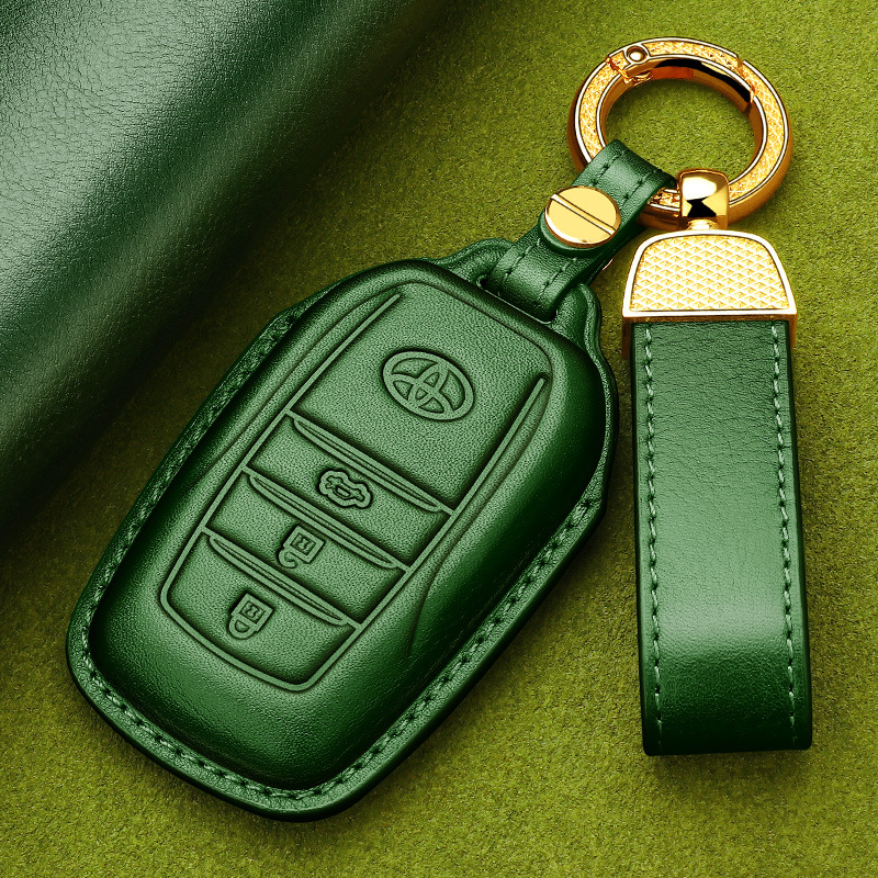 Odinė rakto dėklas Toyota Camry 2024 (8–9 kartos) – Goldie Road, karvių oda, tendencijos stilius