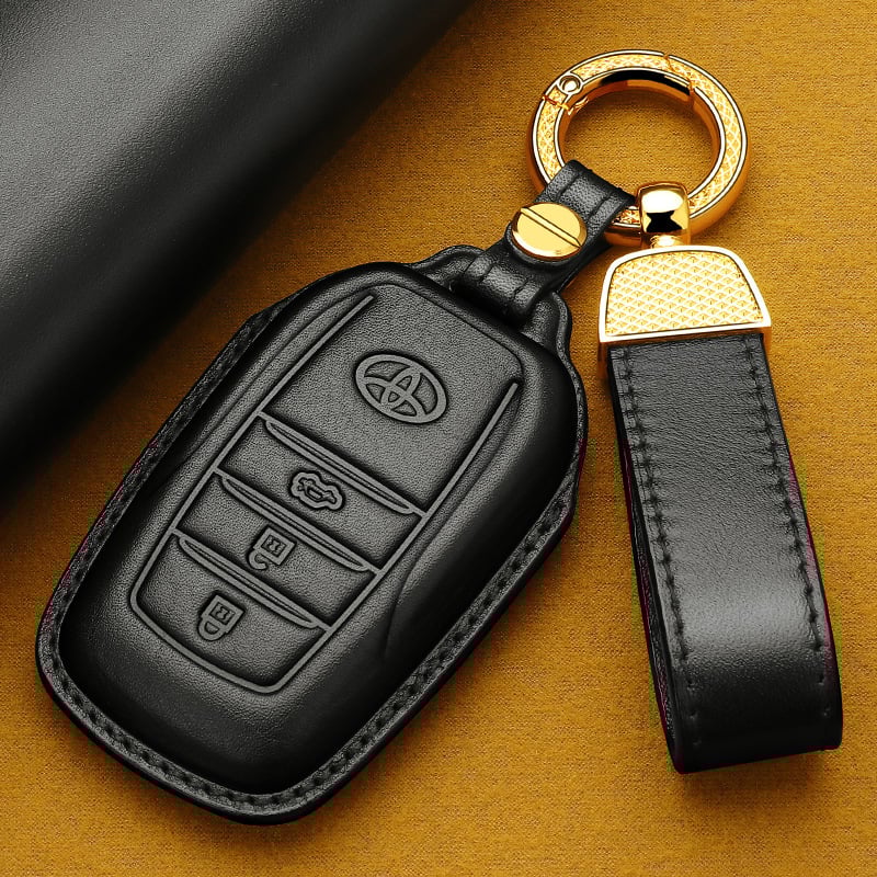 Odinė rakto dėklas Toyota Camry 2024 (8–9 kartos) – Goldie Road, karvių oda, tendencijos stilius