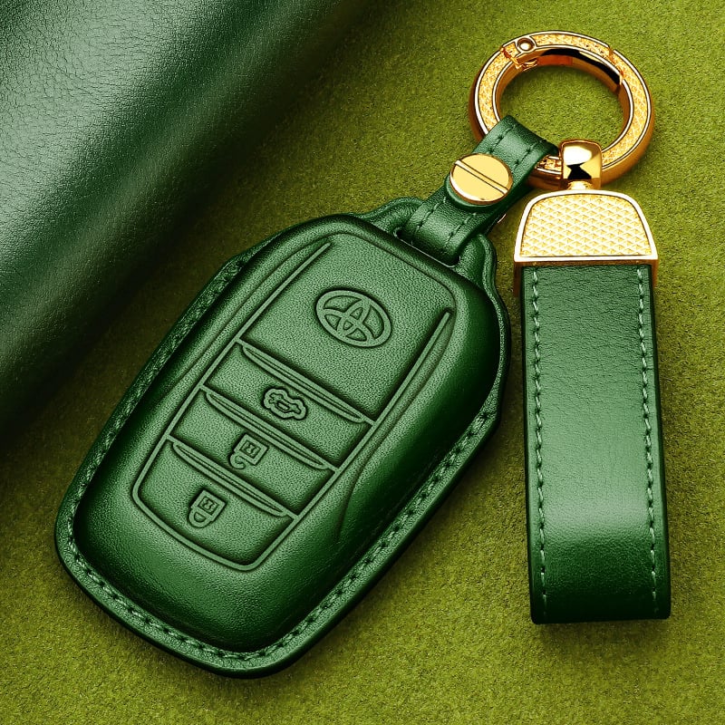 Odinė rakto dėklas Toyota Camry 2024 (8–9 kartos) – Goldie Road, karvių oda, tendencijos stilius