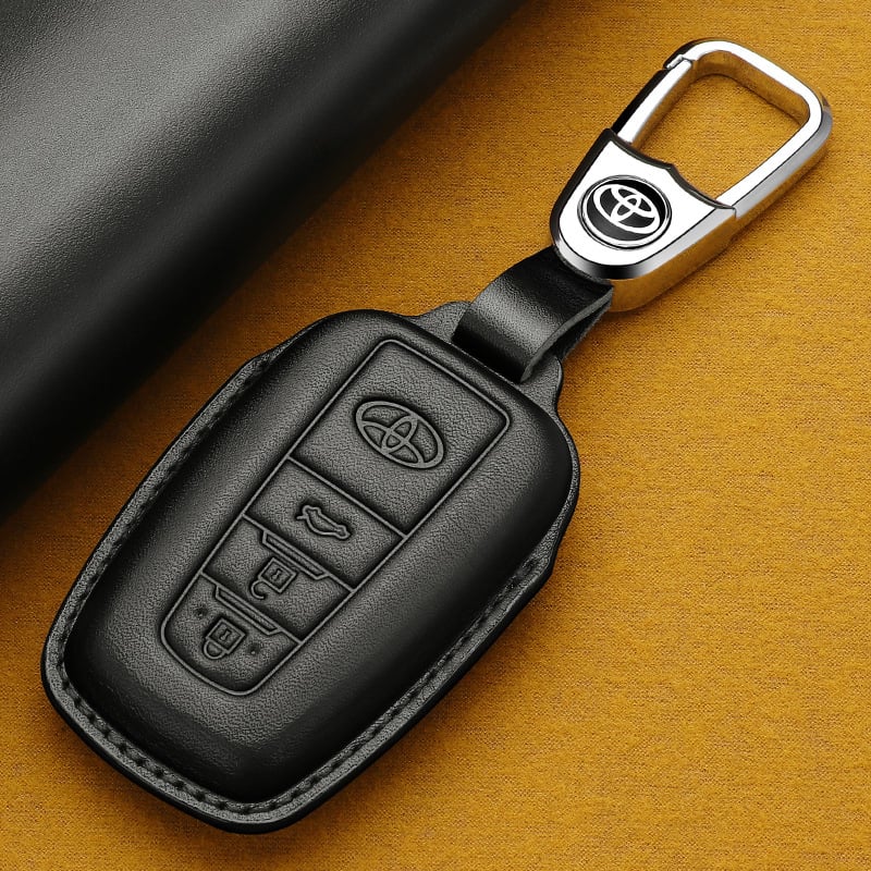 Odinė rakto dėklas Toyota Camry 2024 (8–9 kartos) – Goldie Road, karvių oda, tendencijos stilius