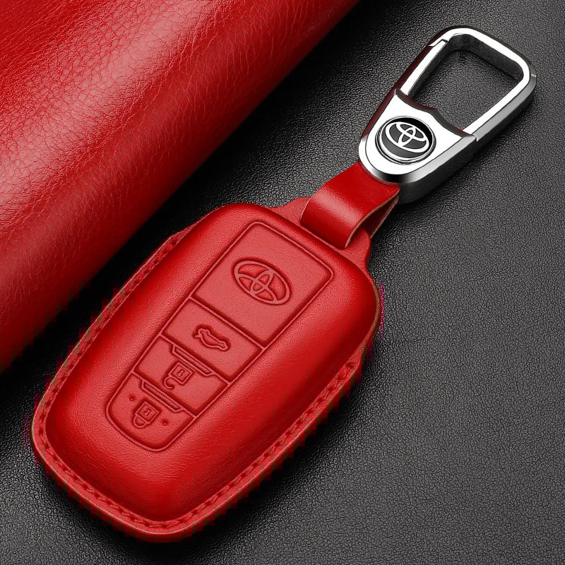 Odinė rakto dėklas Toyota Camry 2024 (8–9 kartos) – Goldie Road, karvių oda, tendencijos stilius