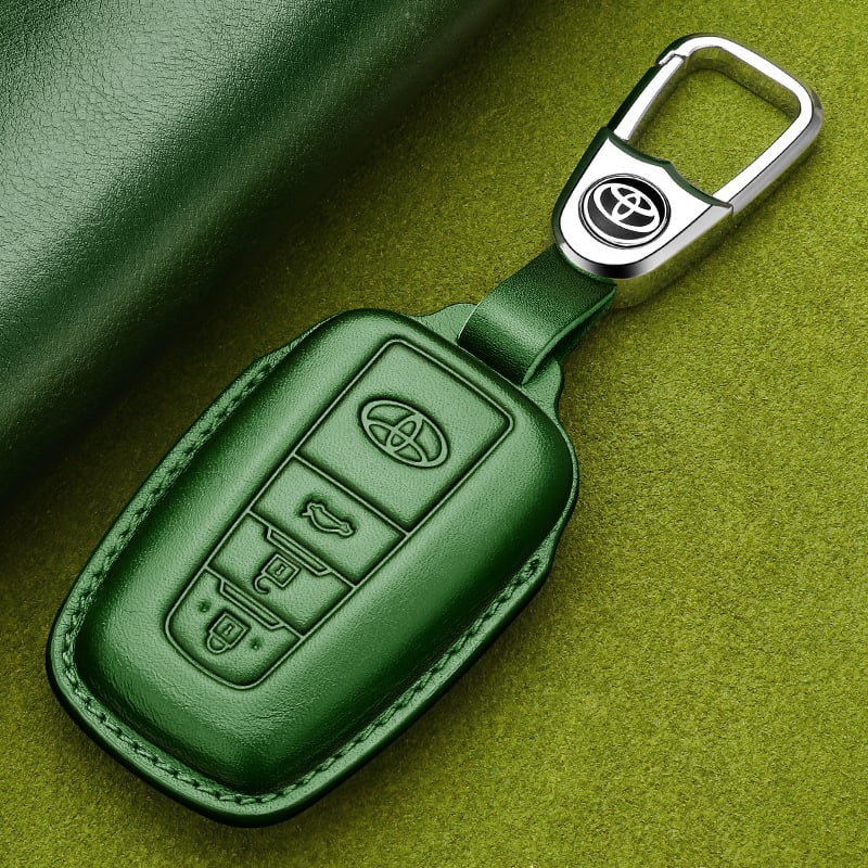 Odinė rakto dėklas Toyota Camry 2024 (8–9 kartos) – Goldie Road, karvių oda, tendencijos stilius