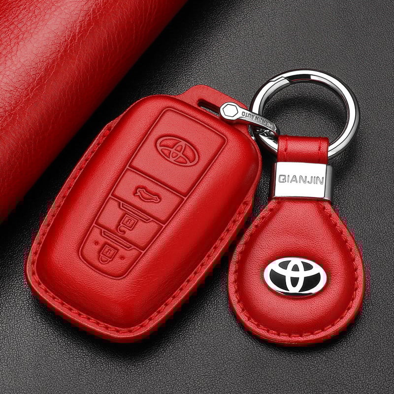 Odinė rakto dėklas Toyota Camry 2024 (8–9 kartos) – Goldie Road, karvių oda, tendencijos stilius