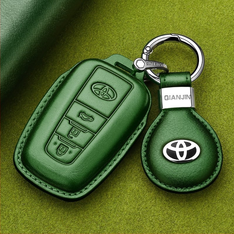 Odinė rakto dėklas Toyota Camry 2024 (8–9 kartos) – Goldie Road, karvių oda, tendencijos stilius