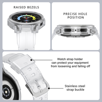 Samsung Galaxy Watch5 Pro laikrodžio dirželis – TPU medžiaga, mados stilius, pritaikomas sąsajos dydis, segė, svoris 17,6 g