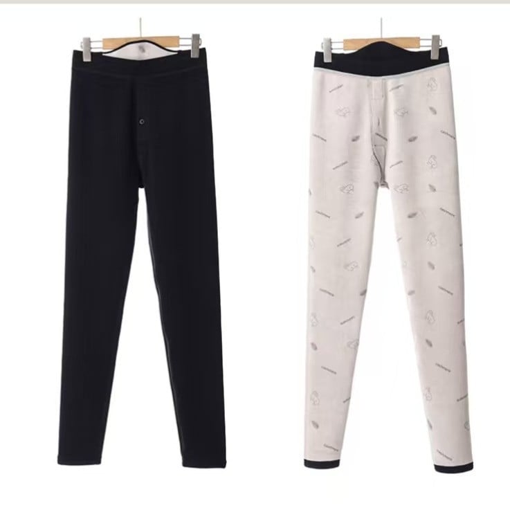 Vyrinės termo kelnės su ilgomis kojomis, fliso pamušalas, trijų sluoksnių, aukštos juosmens, ekstra stora