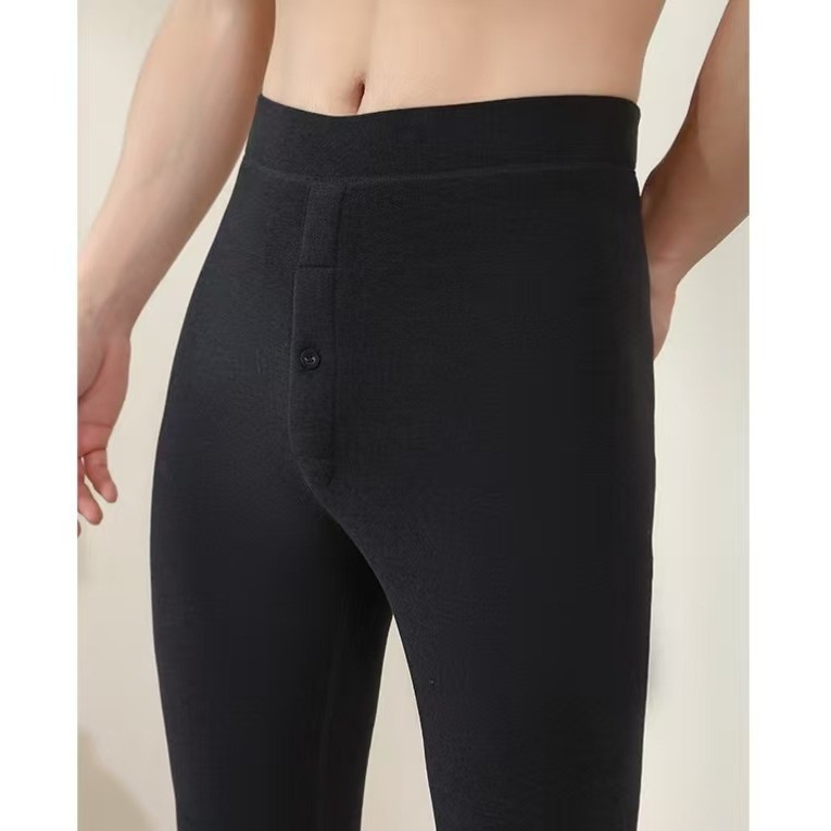 Vyrinės termo kelnės su ilgomis kojomis, fliso pamušalas, trijų sluoksnių, aukštos juosmens, ekstra stora